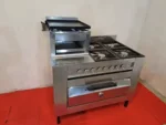 Cocina Industrial 4 hornalas, horno y chivitero SOLMA - Imagen 2