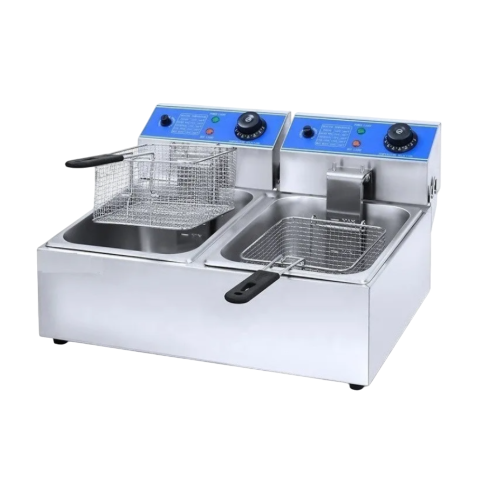 Fritador Electrico De Mesa 2 cubas DeMet Fritador Electrico De Mesa 2 cubas 6 Litros c/u DeMet - Imagen 1