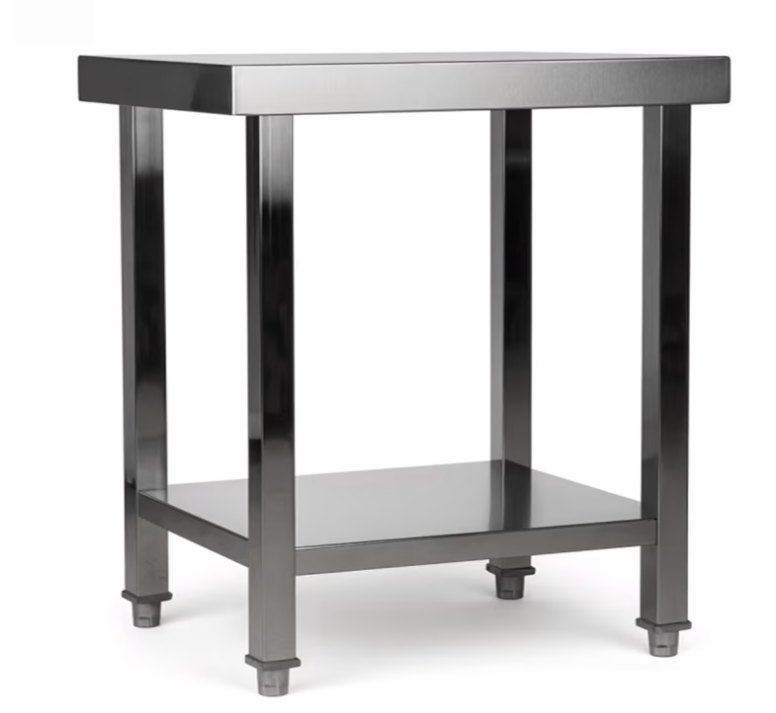 Captura de pantalla 2025-09-03 151032 Mesa de acero inoxidable 100x60x90 cm con estante Solma - Imagen 1