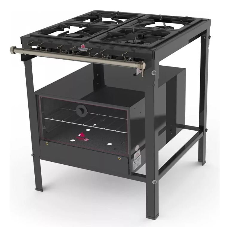 cocina 4 hornallasa y horno piso de chapa marca Progas Cocina 4 Hornallas Y Horno Piso De Chapa Progas - Imagen 1