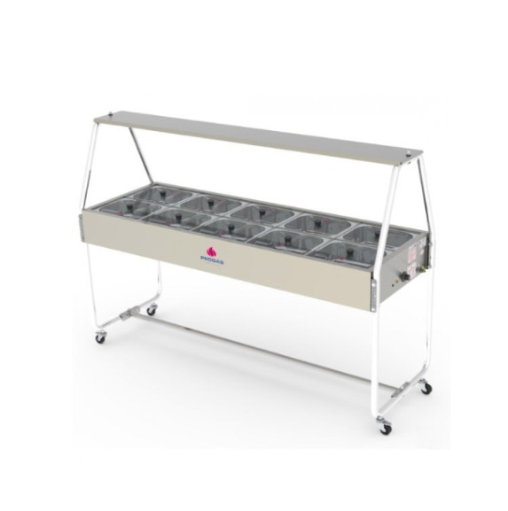 Mesa buffet Progas 10 cubas Modelo PRB10N Mesa buffet Progas 10 cubas Modelo: PRB-10N - Imagen 1