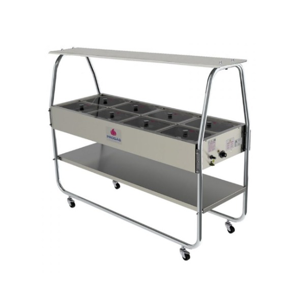 Mesa buffet Progas 8 cubas Modelo PRB08N Mesa buffet Progas 8 cubas Modelo: PRB-08N - Imagen 1