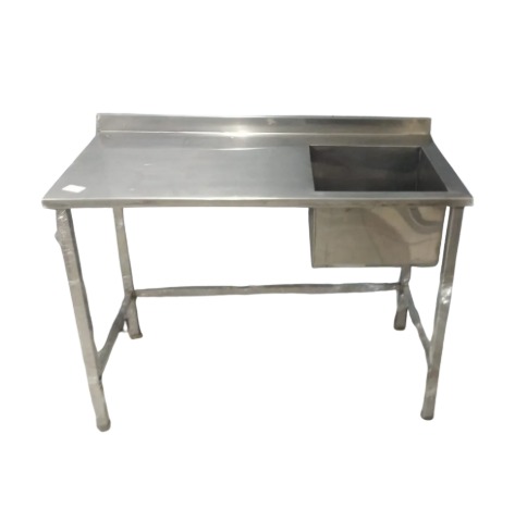 Mesa con 1 pileta Mesa con 1 pileta sin antiderrame 116x60x90 - Imagen 1