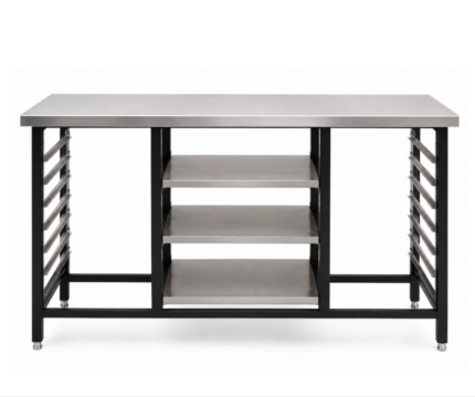 Mesa de Trabajo de 250x100x90 con estante y gavillar 60x40 o 58x68